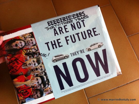 E's 33rd Bday - wrapped in old magazines