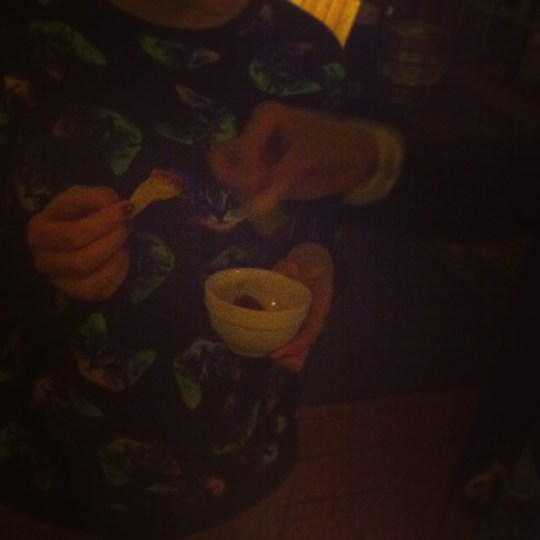 tortilla chips in ketchup